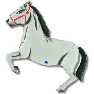 BALON FOLIOWY BIAŁY KOŃ 86cm HORSE PARTY