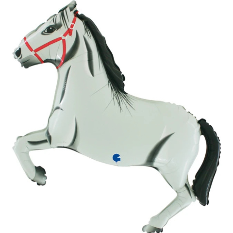 BALON FOLIOWY BIAŁY KOŃ 86cm HORSE PARTY BALON FOLIOWY BIAŁY KOŃ 86cm HORSE PARTY