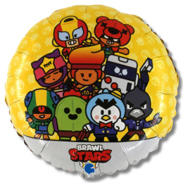 BALON FOLIOWY BRAWL STARS 46cm URODZINY BRAWL STARS