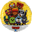 BALON FOLIOWY BRAWL STARS 46cm URODZINY BRAWL STARS