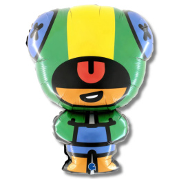 BALON FOLIOWY BRAWL STARS LEON 81cm URODZINY BRAWL STARS