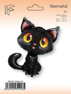 BALON FOLIOWY CZARNY KOTEK 90cm BALON KOTEK