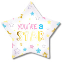 BALON FOLIOWY GWIAZDKA YOU'RE THE STAR 45cm JESTEŚ GWIAZDĄ