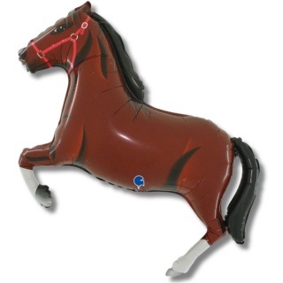 BALON FOLIOWY KASZTANOWY KOŃ 86cm HORSE PARTY