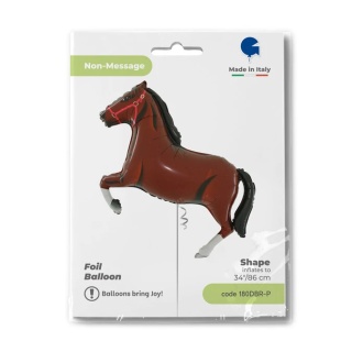 BALON FOLIOWY KASZTANOWY KOŃ 86cm HORSE PARTY