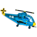 BALON FOLIOWY NIEBIESKI HELIKOPTER 96cm PODNIEBNE PARTY