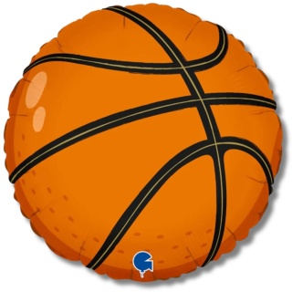 BALON FOLIOWY PIŁKA DO KOSZYKÓWKI 45cm BALON KOSZYKÓWKA