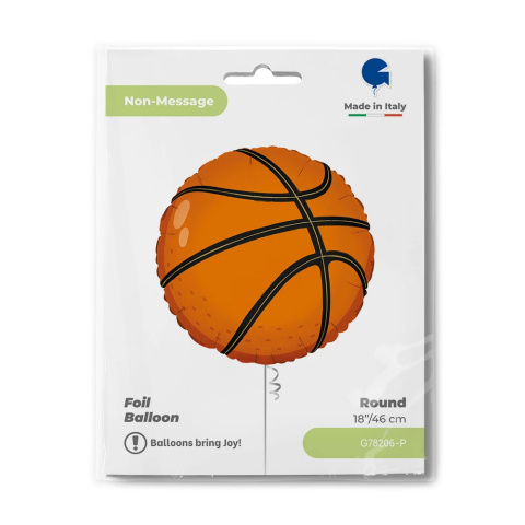 BALON FOLIOWY PIŁKA DO KOSZYKÓWKI 45cm BALON KOSZYKÓWKA BALON FOLIOWY PIŁKA DO KOSZYKÓWKI 45cm BALON KOSZYKÓWKA