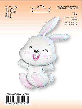 BALON FOLIOWY RADOSNY ZAJĄC 112cm BALON ZAJĄCZEK WIELKANOC