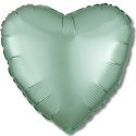 BALON FOLIOWY SERCE MIĘTOWE 43cm SATYNOWE LUSTRE MINT GREEN BALON FOLIOWY SERCE MIĘTOWE 43cm SATYNOWE LUSTRE MINT GREEN