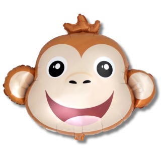 BALON FOLIOWY UŚMIECHNIĘTA MAŁPKA 77cm BALON MAŁPA