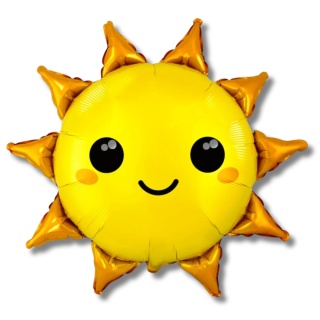 BALON FOLIOWY UŚMIECHNIĘTE SŁOŃCE 78cm BALON SŁOŃCE