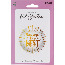 BALON FOLIOWY YOU ARE THE BEST 45cm JESTEŚ NAJLEPSZY