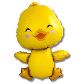BALON FOLIOWY ŻÓŁTA KACZUSZKA 82cm RADOSNE PISKLĘ