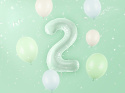FOLIOWY BALON CYFRA 2 ZIELONA PASTELOWA 72cm URODZINY HEL/POWIETRZE FOLIOWY BALON CYFRA 2 ZIELONA PASTELOWA 72cm URODZINY HEL/POWIETRZE