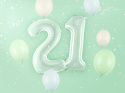 FOLIOWY BALON CYFRA 2 ZIELONA PASTELOWA 72cm URODZINY HEL/POWIETRZE FOLIOWY BALON CYFRA 2 ZIELONA PASTELOWA 72cm URODZINY HEL/POWIETRZE
