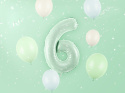 FOLIOWY BALON CYFRA 6 ZIELONA PASTELOWA 72cm URODZINY HEL/POWIETRZE FOLIOWY BALON CYFRA 6 ZIELONA PASTELOWA 72cm URODZINY HEL/POWIETRZE
