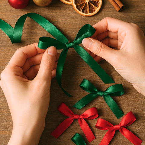 TASIEMKA SATYNOWA 12mm SZAŁWIOWA 25m