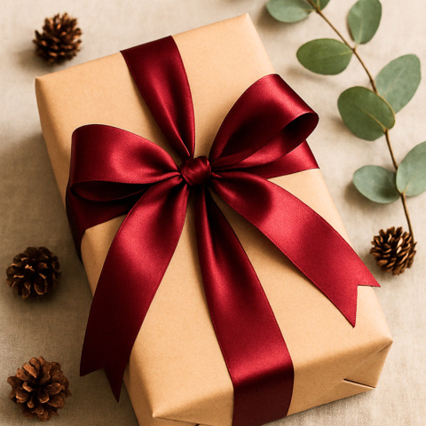 TASIEMKA SATYNOWA 12mm SZAŁWIOWA 25m