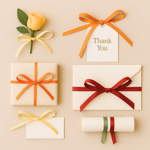 TASIEMKA SATYNOWA 6mm ŻÓŁTA 25m