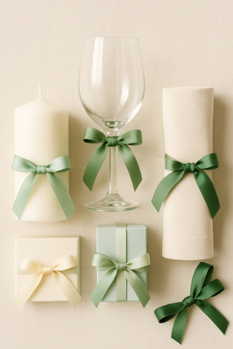 TASIEMKA SATYNOWA 6mm MIĘTOWA 25m