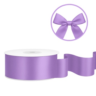 TASIEMKA SATYNOWA 25mm FIOLETOWA LAWENDOWA 25m