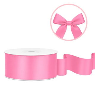 TASIEMKA SATYNOWA 25mm RÓŻOWA 25m