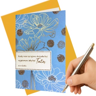 2068 KARTA Z ŻYCZENIAMI DLA TATY PODZIĘKOWANIA DLA TATY