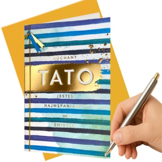 2069 KARTA Z ŻYCZENIAMI DLA TATY TATO JESTEŚ NAJWSPANIALSZY