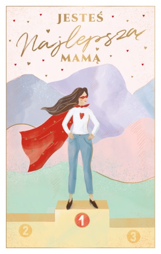 9854 KARTA Z ŻYCZENIAMI DLA MAMY JESTEŚ NAJLEPSZĄ MAMĄ DZIEŃ MAMY