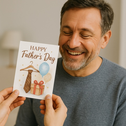 9892 KARTA Z ŻYCZENIAMI DLA TATY JESTEŚ NAJLEPSZYM TATĄ DZIEŃ OJCA