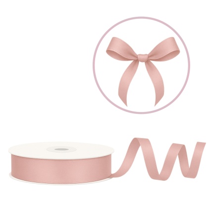 TASIEMKA SATYNOWA 12mm DYMIONY RÓŻ JASNY 25m