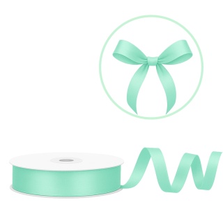 TASIEMKA SATYNOWA 12mm MIĘTOWA 25m