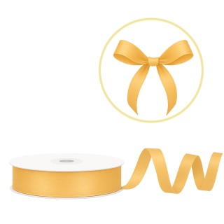 TASIEMKA SATYNOWA 12mm MIODOWA JASNA 25m