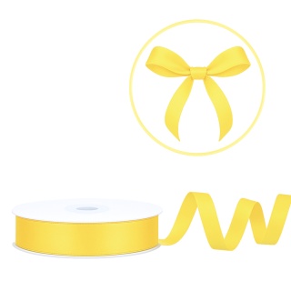 TASIEMKA SATYNOWA 12mm ŻÓŁTA 25m