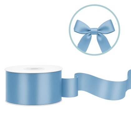 TASIEMKA SATYNOWA 25mm NIEBIESKA MGLISTA 25m