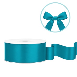 TASIEMKA SATYNOWA 25mm TURKUSOWA 25m