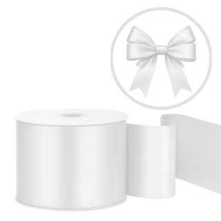 TASIEMKA SATYNOWA 50mm BIAŁA 25m