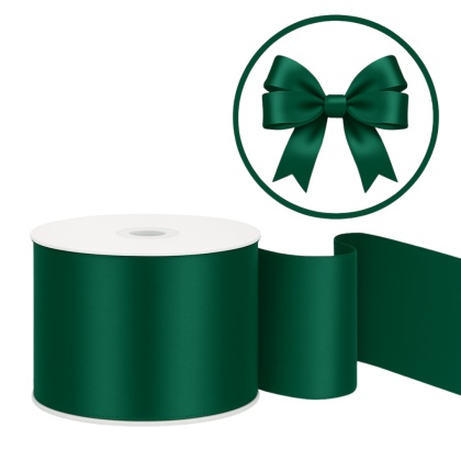 TASIEMKA SATYNOWA 50mm BUTELKOWA ZIELEŃ 25m