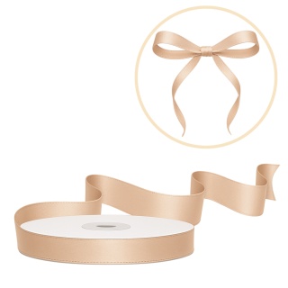 TASIEMKA SATYNOWA 6mm BRZOSKWINIOWA 25m SZAMPAŃSKA