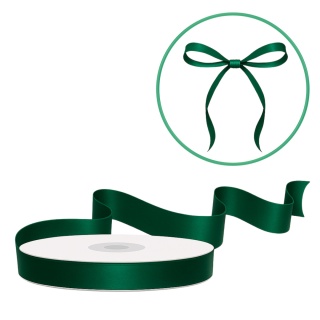 TASIEMKA SATYNOWA 6mm BUTELKOWA ZIELEŃ 25m