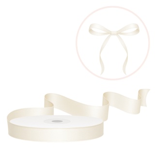 TASIEMKA SATYNOWA 6mm KREMOWA JASNA 25m