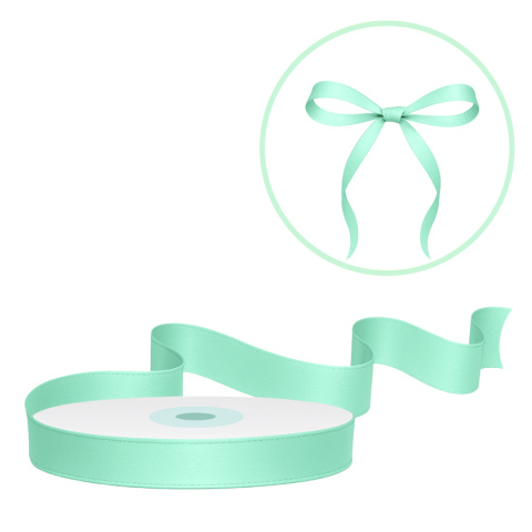 TASIEMKA SATYNOWA 6mm MIĘTOWA 25m