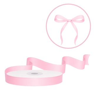 TASIEMKA SATYNOWA 6mm PUDROWY RÓŻ JASNA 25m