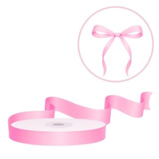 TASIEMKA SATYNOWA 6mm RÓŻOWA 25m