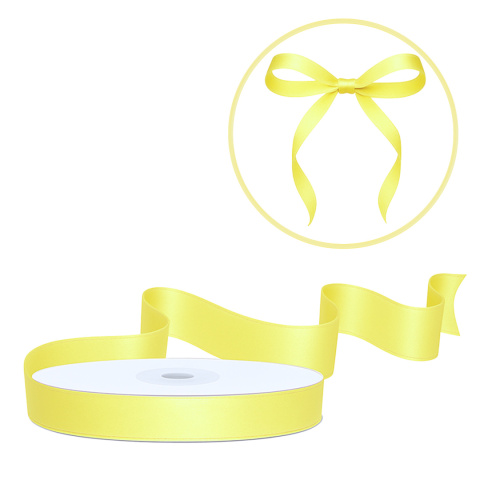 TASIEMKA SATYNOWA 6mm ŻÓŁTA 25m