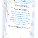 0500 KARTA Z ŻYCZENIAMI DLA TATY TATA NA MEDAL