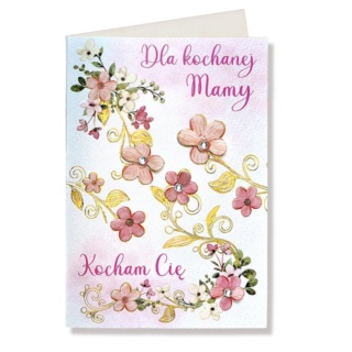 1022 KARTA Z ŻYCZENIAMI NA DZIEŃ MATKI DLA KOCHANEJ MAMY