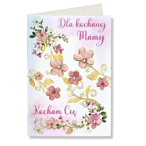 1022 KARTA Z ŻYCZENIAMI NA DZIEŃ MATKI DLA KOCHANEJ MAMY