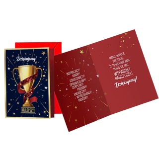 3311 KARTA Z ŻYCZENIAMI DLA NAUCZYCIELA ZAKOŃCZENIE ROKU DZIEŃ NAUCZYCIELA